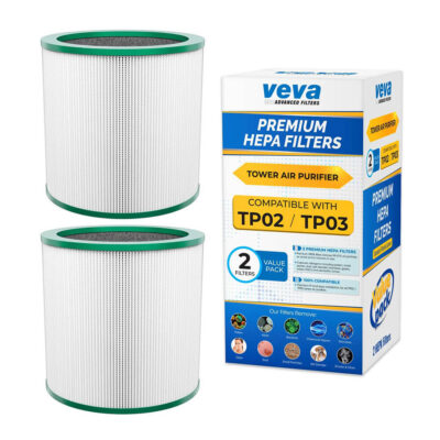 VEVA HEPA Air Purifier Filters, Compatible w/Dyson Pure Cool Link Models TP01, TP02, TP03 & BP01