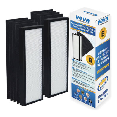 Veva HEPA Filter B, Compatible with GermGuardian Air Purifiers, PureGuardian AP2200CA, and Black+Decker BP148