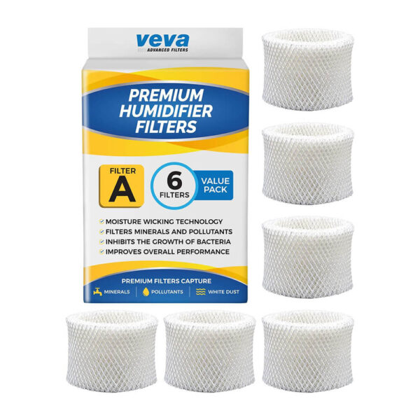 VEVA Humidifier Filters for Honeywell Filter A, HAC-504, HAC-504AW, HCM 350 and Other Cool Mist Models