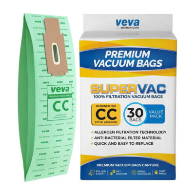 VEVA Premium SuperVac Vacuum Bags Work with Oreck Type CC Hypo-Allergenic Models